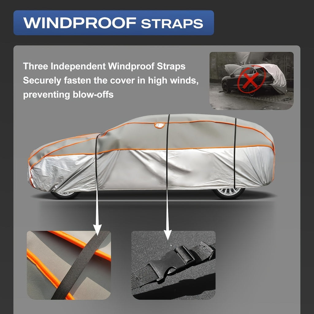 Hail Protection Car Cover Breathable Car Hail Protection Garage Cover for Hail -Hail Protection Full Garage (Grey)