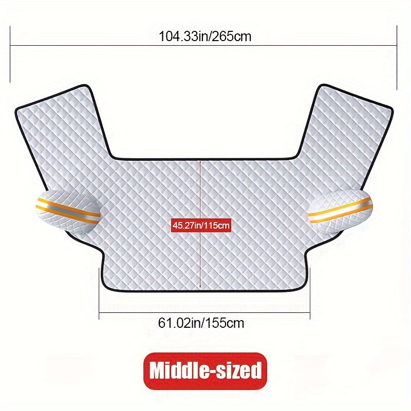 Bâche pare-brise magnétique épaissie anti-neige et givre