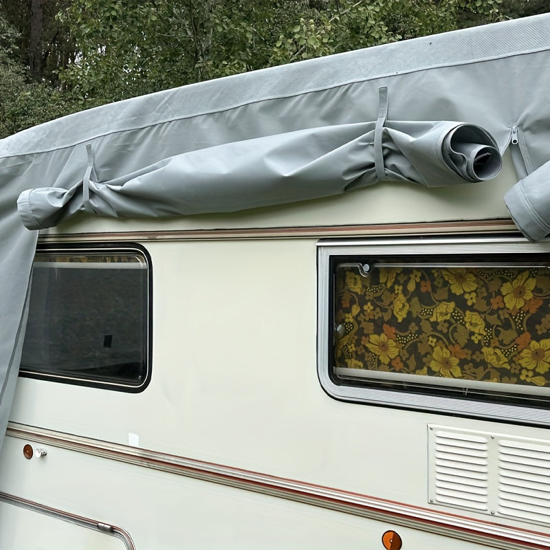 Premium Caravan Tarpaulin, Weatherproof Caravan Cover, Caravan Tarpaulin with UV Protection, | Protection Against Dust and Moisture | Water-Repellent and Breathable | Durable, Caravan Cover with Storage Bag, 550 x 250 x 220cm