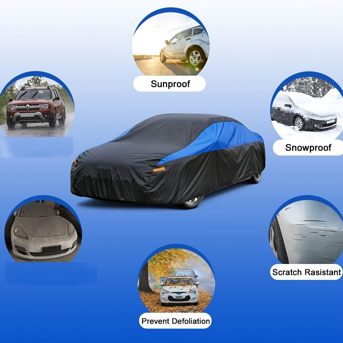 A Car Cover That Provides Excellent Breathability, Offering Comprehensive Sun Protection And UV Protection for Vehicles.