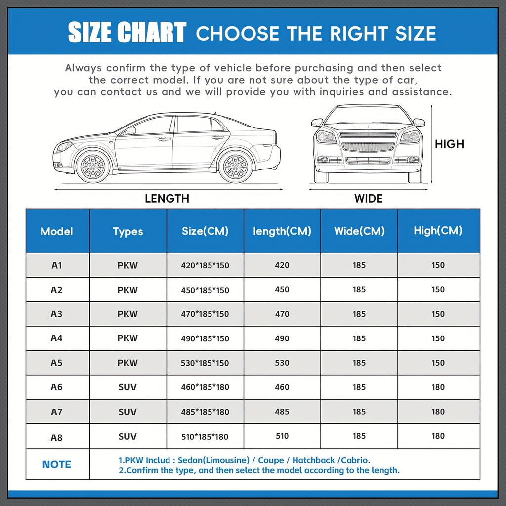 Hail-proof Car Cover, Breathable Hail-proof Garage Cover For Cars, Hail-proof And Sun-proof Full Garage Cover, Universal For All Models (New Black And Blue Style)