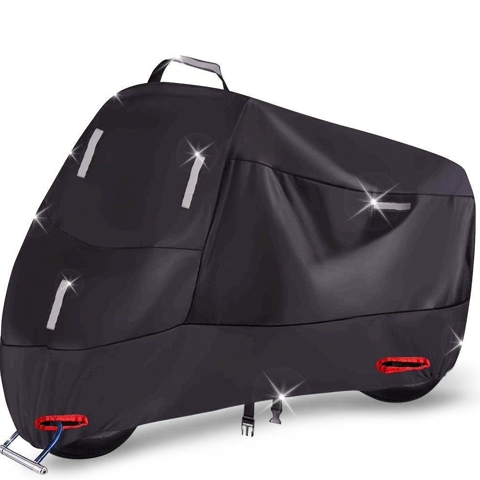 1pc 600D Heavy-Duty Motorcycle Cover - Universal Fit for Various Models, Durable Polyester Material, Ideal for Motorcycles, Electric Bikes, Scooters Cover, Motorcycle Accessorie