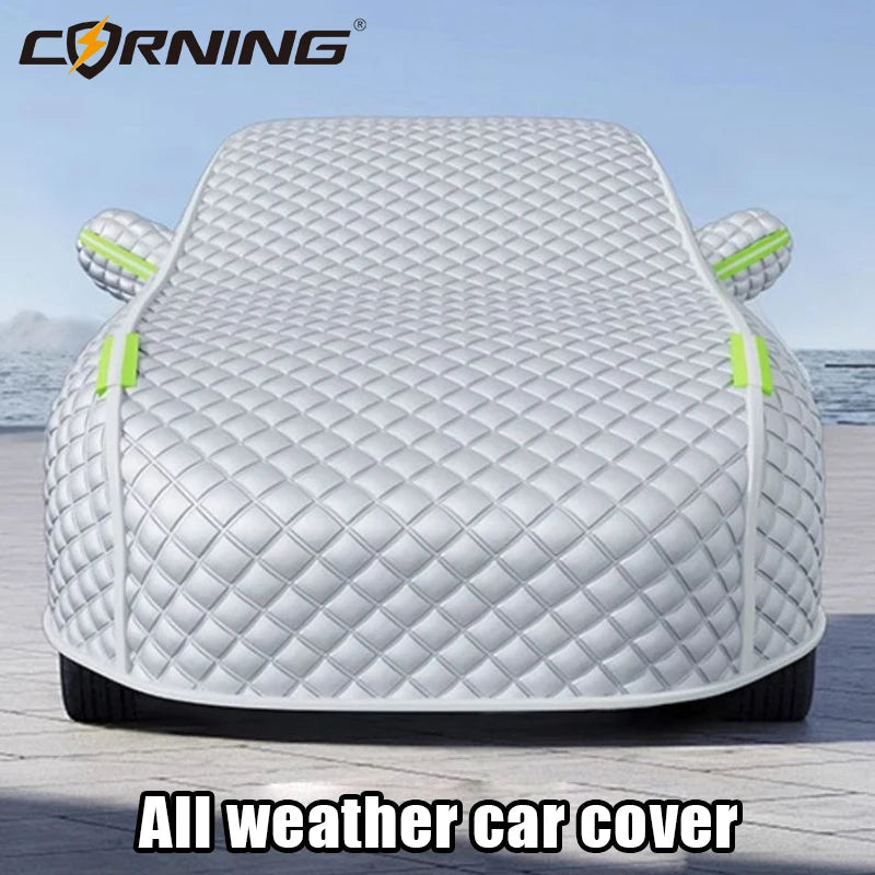 Full-Wrapped Car Cover Outdor Car Exterior Protection Covers Snowproof Anti-hail Cover Dustproof Shield Universal for Suv Sedan