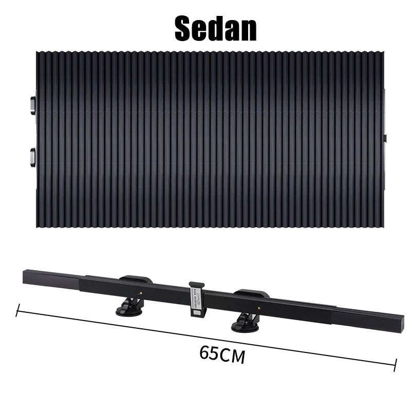 Front Windshield Retractable Sunshade With Suction Cups Summer Car Parasol Folding Sunshades Glass Shading Shade UV Blocking Sun
