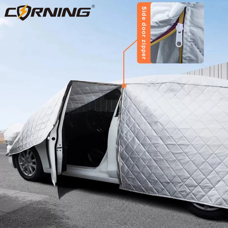 Car Exterior Protection Covers Full-Wrapped Car Cover Outdor Snowproof Anti-hail Cover Dustproof Shield Universal for Suv Sedan