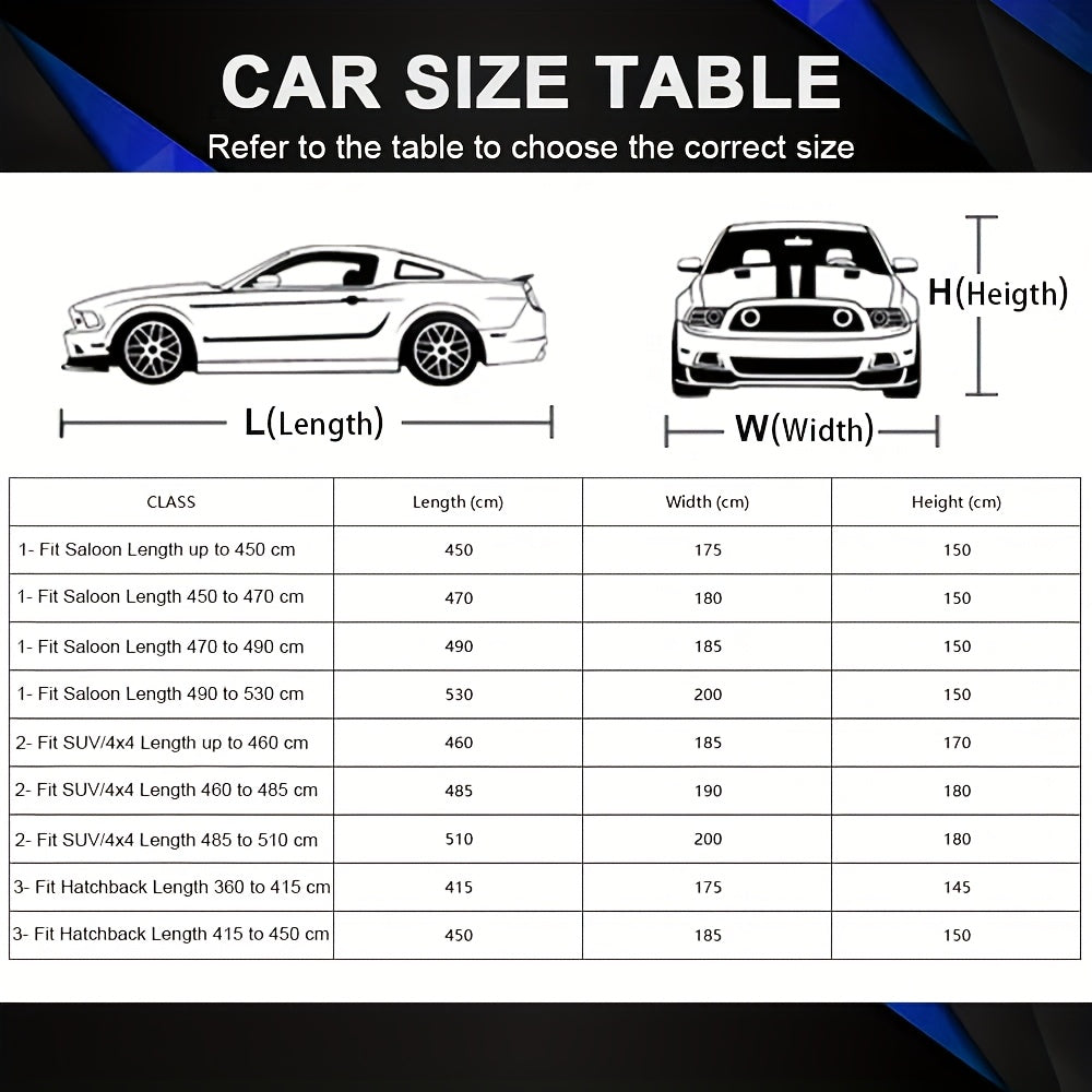 A Car Cover That Provides Excellent Breathability, Offering Comprehensive Sun Protection And UV Protection for Vehicles.