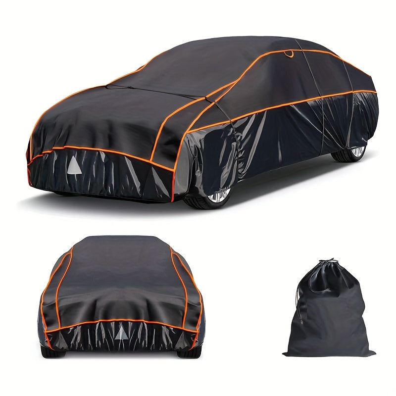 Hail Protection Car Cover, Breathable Car Hail Protection Garage Cover, Hail Protection Sun Protection Full Garage Cover (black)