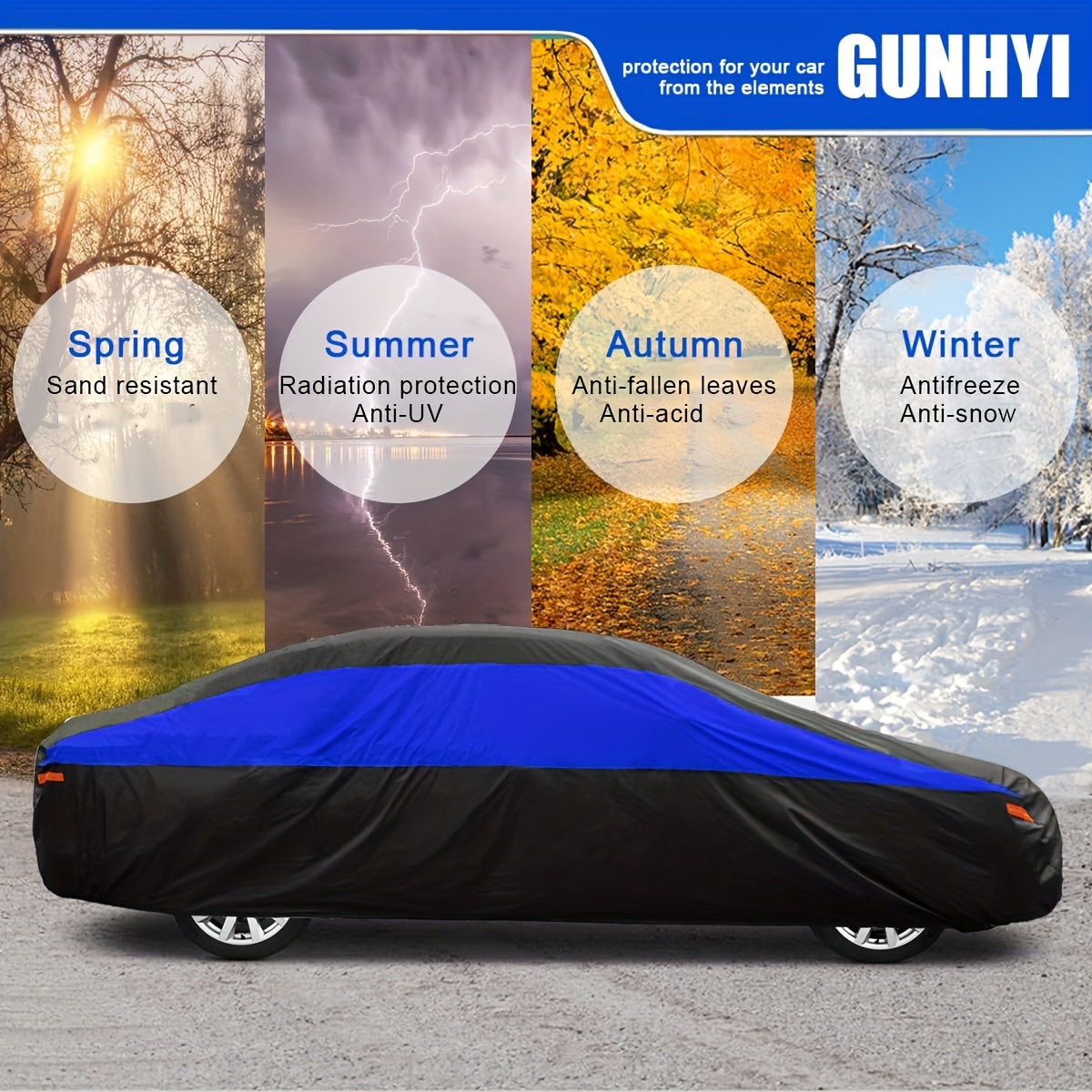 A Car Cover That Provides Excellent Breathability, Offering Comprehensive Sun Protection And UV Protection for Vehicles.